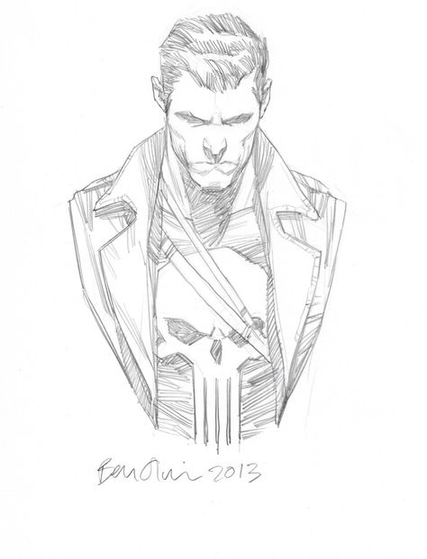 The Punisher - Ben Oliver Ben Oliver, Punisher Art, Punisher Comics, Comic Art Sketch, Comic Book Drawing, Comic Book Art Style, The Punisher, Comic Drawing, Marvel Comics Art