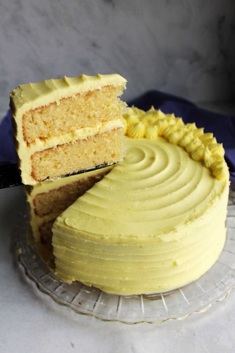 Lemon Velvet Cake 7 Best Vanilla Layer Cake Recipe, Vanilla Layer Cake Recipe, Lemon Velvet Cake, Vanilla Layer Cake, Whipped Cream Cakes, Lemon Layer Cakes, Layer Cake Recipes, Lemon Cake Recipe, Brownie Desserts