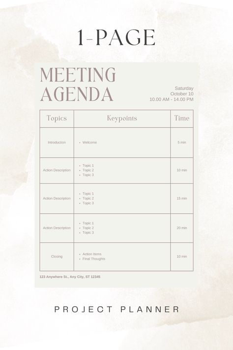 Agenda For Meeting, Executive Assistant Aesthetic, Organize Small Business, Company Aesthetic, Meeting Minutes, Outline Template, Meeting Agenda Template, Agenda Organization, Meeting Agenda