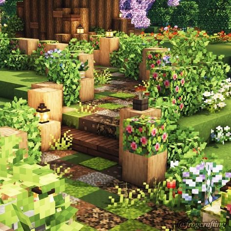 Minecraft Path Ideas Cottagecore, Aesthetic House Minecraft, Path Minecraft, Minecraft Path, Minecraft Garden Ideas, Path Way, Minecraft Garden, Cottagecore Minecraft, Mc Builds