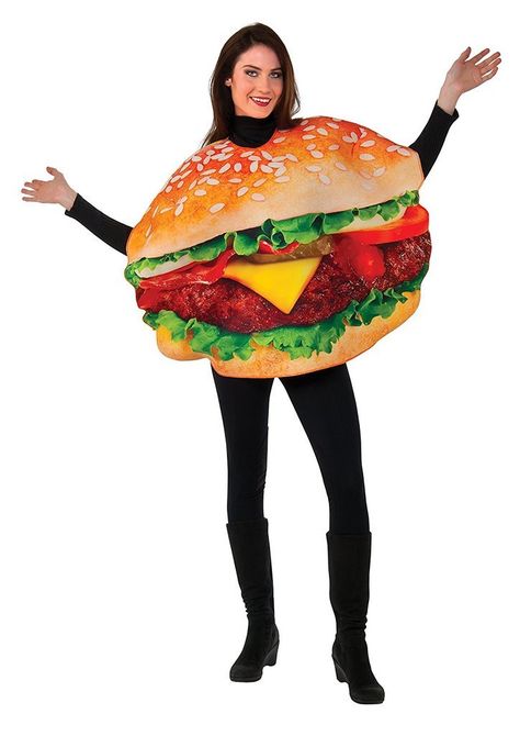 Burger Costume Dj Marshmello Costume, Wilma Flintstone Costume, American Horror Story Costumes, Burger Costume, Incredibles Costume, 80s Halloween Costumes, Gatsby Wedding Dress, Chucky Costume, Wilma Flintstone