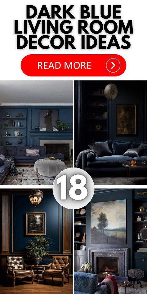 Enhance your living area with the elegance of a dark blue couch. Our design insights help you achieve a stylish and harmonious living room Navy Blue Country Living Room, Navy Living Room Decor Ideas, Blue Snug Room, Dark Blue Family Room, Dark Blue Couch Living Room Ideas, Dark Blue Snug, Dark Blue Sofa Living Room Ideas, Blue Monochromatic Room, Navy Blue Couch Living Room Decor