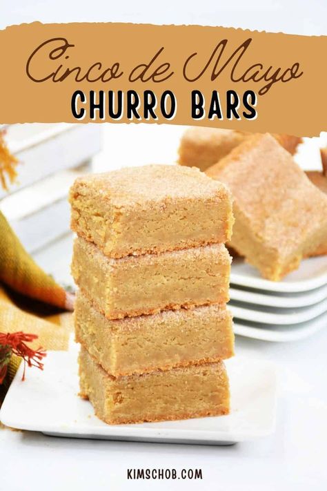 Churro Bars Churro Bars, Mexican Dessert Recipes Easy, Bars Dessert, Deserts Easy, Mexican Dessert Recipes, Caramel Bars, Mexican Dessert, Incredible Recipes, Bars Recipe