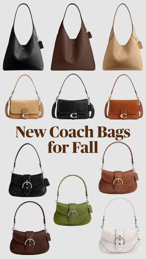 New Coach Bags for Fall! #Coach #Coachpurse #coachbag #purse #bag #fall #fallfashion #fashion #trend #ootd #outfit #style #styleinspo Purse Business, Coach Purse, Outfit Style, Ootd Outfit, Purse Bag, Coach Purses, Fashion Trend, Business Marketing, Coach Bags