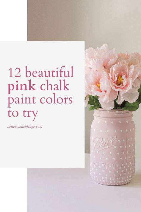 Pink Chalk Paint Furniture, Shabby Chic Paint Colors, Pink Painted Furniture, Pink Chalk Paint, Diy Furniture Upholstery, Girls Furniture, Pink Chalk, Shade Of Pink, Chalk Paint Colors