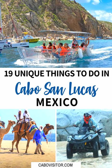 19 Unique Things to Do in Cabo San Lucas, Mexico Travel Cabo San Lucas, Cabo Resorts, Cabo Vacation, Cabo Mexico, Mexico Travel Guides, San Lucas Mexico, Cabo San Lucas Mexico, Romantic Sunset, San Jose Del Cabo