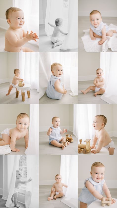 3 Month Old Studio Photography, 9 Month Studio Session, 6 Month Milestone Picture Ideas, At Home 6 Month Photoshoot, 6 Minth Baby Photo Shoot, One Year Studio Photos, One Year Old Studio Photoshoot, One Year Milestone Photos, Studio One Year Pictures