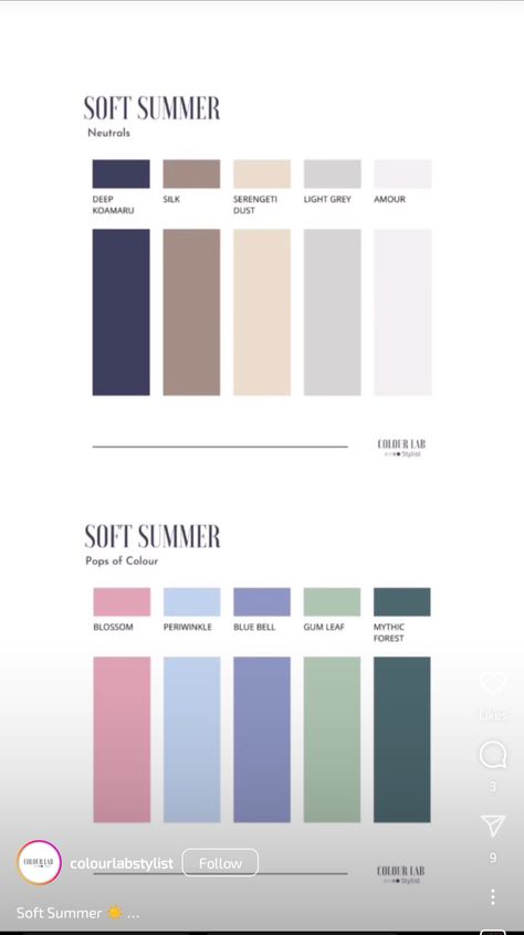 Color Analysis Summer Outfits, Glasses For Soft Summer, Soft Summer Basics, Summer Outfit Color Palette, Cool Summer Color Palette Outfits Capsule Wardrobe Fall, Soft Summer Season Outfits, Soft Summer Palette Colors, Mute Color Outfits, Soft Summer Clothing Palette