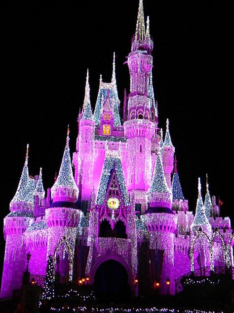 Mouseplanet - Which Disney Park Celebrates Christmas Best? by Jeff ... Disney Activities, Disney World Christmas, Very Merry Christmas Party, New Retro Wave, Disney Photography, Disney World Parks, Purple Christmas, Walt Disney World Vacations, Cinderella Castle