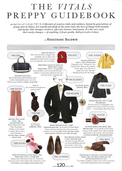 Alex Grant: Archives: The Vitals Preppy Guidebook Off Color Humor, Alex Grant, Preppy Guide, Estilo Preppy Chic, Preppy Handbook, Preppy Wardrobe, Style College, Stile Preppy, Der Gentleman