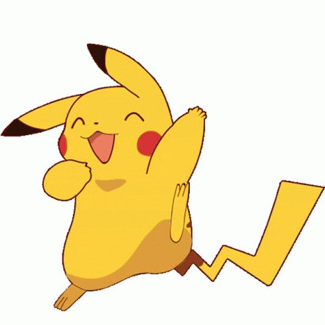 Excited Gif, Japanese Gif, Green Pokemon, Pikachu Pikachu, Pokemon Blue, Pokemon Gif, Japanese Video Games, Happy Gif, Pokemon Theme