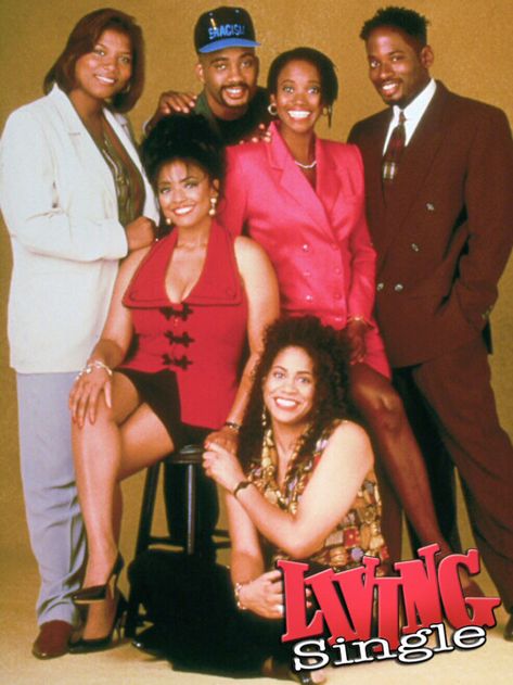 Throwback Thursdays #TBT: The Style Evolution of Queen Latifah Living Single Poster, Living Single 90s Outfits, Erika Alexander, Black Sitcoms, Hulk Character, Wallpaper Prints, Ellis Ross, Living Single, Gemini Season