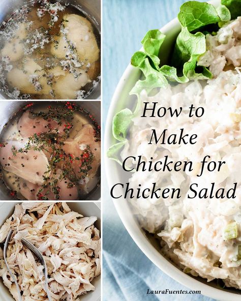 Chicken For Chicken Salad, Poached Chicken Breast Recipes, The Best Chicken Salad, Best Chicken Salad, Best Chicken Salad Recipe, Homemade Chicken Salads, Boiled Chicken Breast, Chicken Salads, Turkey Salad