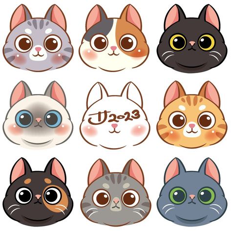 Cute cats mask cartoon character. #cat #catperson #catlover #catslave #digitalart #vectorart #cutecartoon #characterdesign #cartoon #illustration #redbubbleartist #redbubbleshop #redbubble Lots Of Cats Drawing, Drawing Cats Cute, Cartoon Cat Illustration, Cartoon Cat Character, Cat Characters Cartoon, Cat Mascot Design, Cute Cats Illustration, Cats Character Design, Cat Character Art