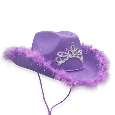 Light Up Cowboy Hat, Traje Cowgirl, Rodeo Hat, Cute Concert Outfits, Light Up Hats, Princess Hat, Hat Aesthetic, Purple Cow, Taylor Swift Tour Outfits