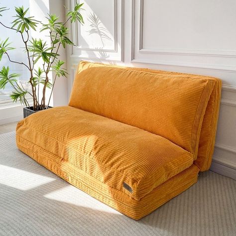 Corduroy Bean Bag Folding Sofa Bed - Bed Bath & Beyond - 41392519 Foldable Couch, Corduroy Bean Bag, Bed Folding, Floor Mattress, Bean Bag Bed, Bean Bag Couch, Interesting Objects, Floor Couch, Foldable Mattress