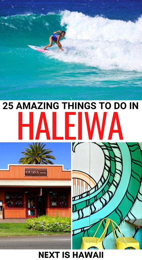 Are you searching for the best things to do in Haleiwa on the North Shore of Oahu? This guide contains the top attractions, beaches, food, and so much more! | Haleiwa things to do | Things to do on the North Shore | North Shore things to do | Places to visit in Haleiwa | Places to visit on the North Shore | Haleiwa beaches | North Shore beaches | Haleiwa tours | Haleiwa food | Haleiwa museums | Haleiwa itinerary | Honolulu to Haleiwa | Haleiwa day trip | What to do in Haleiwa Haleiwa Hawaii, Hawaii Hotels, North Shore Oahu, Hawaii Beaches, Hawaii Vacation, Hawaii Travel, North Shore, Island Life, Honolulu