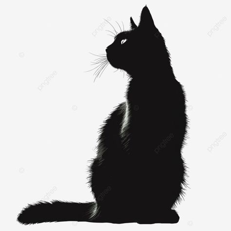 black cat silhouette pet Pet Silhouette, Black Cat Silhouette, Transparent Image, Cat Silhouette, Pet Cat, Png Transparent, Png Image, Design Resources, Black Cat