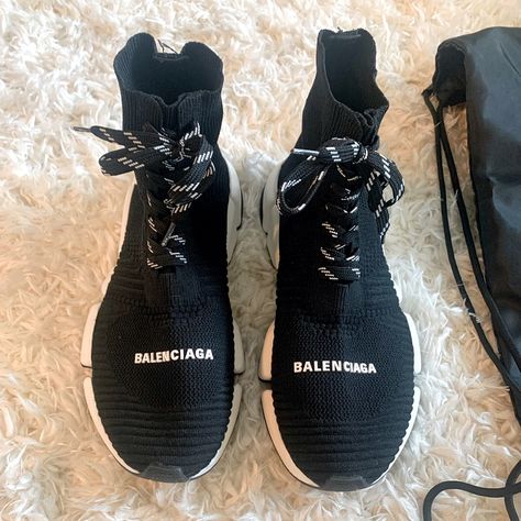 Balenciaga Speed Runners, Like New, Super Comfortable Receipt Available Balenciaga Speed Runners, Balenciaga Speed Runner, Shoes Balenciaga, Balenciaga Speed, Balenciaga Black, Balenciaga Shoes, Balenciaga, Like New, Black White