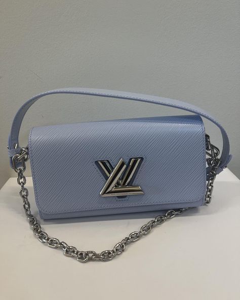 LV Epi Twist in blue Brand new Comes with dust bag DM for pricing & inquiries✨ Resell_couture is not affiliated with any brands Blue Bags, Dust Bag, Twist, Couture, Brand New, Blue, Quick Saves