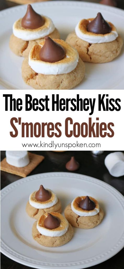 Hershey Kisses Recipes, Kiss Cookie Recipe, Hershey Kiss Cookies, Hot Fudge Cake, S Mores Cookies, Hot Chocolate Fudge, Impossible Pie, Future Chef, Kiss Cookies