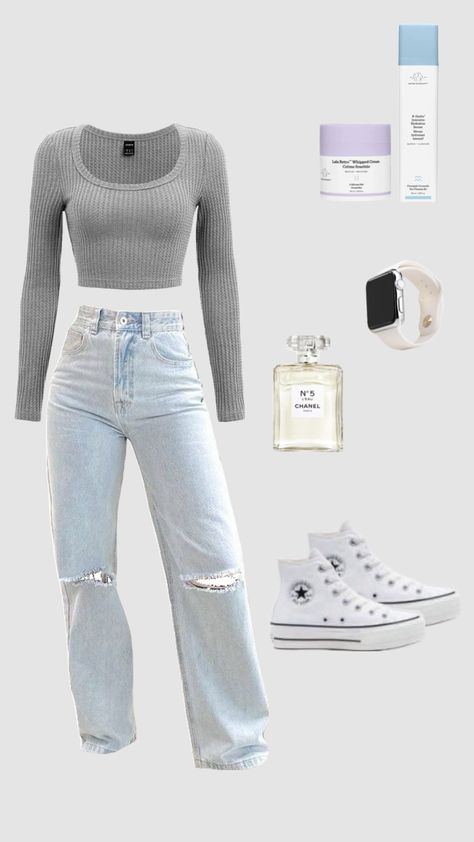 Cute Easy Outfits For School, Fall Aesthetic Outfit, Fall School, Outfits Jeans, Autumn School Outfit, Outfit For Women, Jeans Outfit Casual, Casual Preppy Outfits, Everyday Fashion Outfits