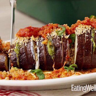 Hasselback Eggplant, Eggplant Parmesan Casserole, Breaded Eggplant, Baked Eggplant Parmesan, Parmesan Casserole, Eggplant Recipes Parmesan, Eggplant Parm, Small Eggplant, Parmesan Recipes