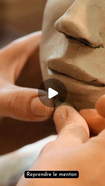 Clay Mask Art, Ceramics Videos, Sculpting Tutorials, Ceramic Sculpture Figurative, Pottery Lessons, Ceramic Art Sculpture, Sculpture Techniques, Beginner Pottery, Sculpture Art Clay