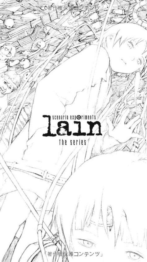 Abe Yoshitoshi, Serial Experiment Lain, Lain Anime, Yoshitoshi Abe, Experiment Lain, Raven Pictures, Coloring Worksheets For Kindergarten, Anime Coloring Pages, Coloring Pages Ideas