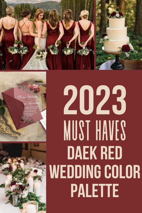 Shades Of Red Wedding, Champagne And Red Wedding, Dark Red Wedding, Color Palette Dark, Wedding Colors Red, Wedding Color Palettes, Wedding Palette, Elegant Color, Wedding Color Palette