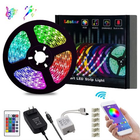 Tv Bedroom, Deco Led, Tv Backlight, Rgb Led Strip Lights, Rope Lights, Led Strip Lights, Rope Light, Strip Lights, Led Light Strips