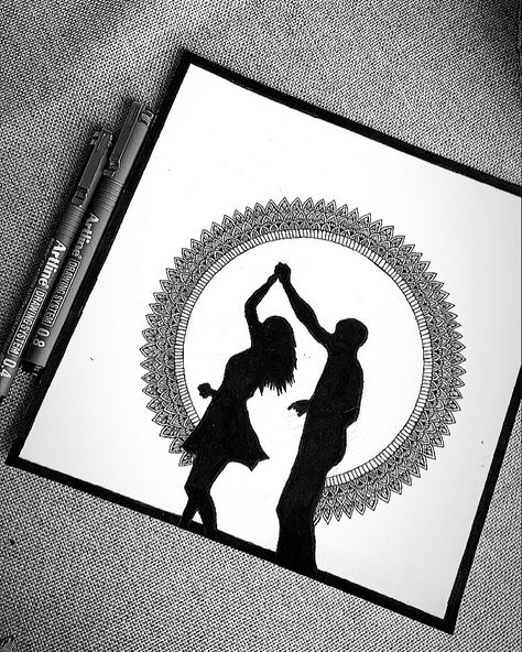 Cute Couple Drawings Mandala, Mandala Art Couple Drawing, Couple Mandala Art Easy, Mandala Couple Drawing, Relationship Drawings Easy, Couples Mandala, Couple Easy Drawing, Couple Drawing Easy, Couple Mandala Art