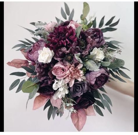 Plum Bouquet, Plum Wedding Flowers, Wedding Bouquet Purple, Navy Wedding Bouquet, White Peonies Bouquet, Eucalyptus Wedding Bouquet, Bouquet Purple, Purple Bridal Bouquet, Plum Wedding