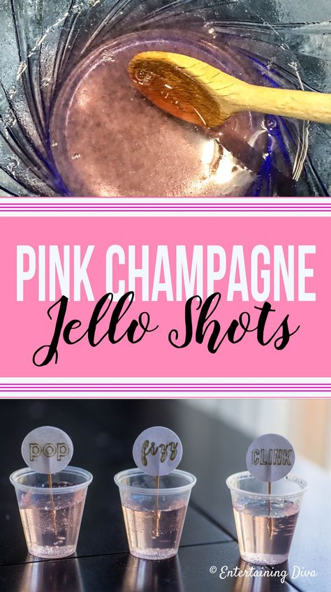 This pink champagne jello shots recipe is to so easy to make. It's made with white cran strawberry juice and sparkling wine and tastes awesome! Perfect for a birthday party, bachelorette party or Galentine's party! #fromhousetohome #newyearseve #champagne #partyideas #jelloshots #jelloshots Champagne Jello Shots Recipe, Champagne Jello, Champagne Jello Shots, Jello Shots Recipe, Blue Jello, Champagne Birthday, Adult Valentines, Jello Shot Recipes, Jello Shot