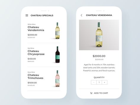 Wine Card Design, Product Card Ui, Cocktail App, Wine App, App Wireframe, Wine Advertising, Ux App Design, Product Card, Card Ui