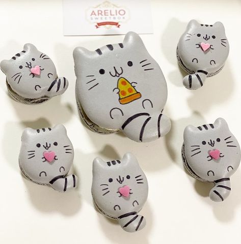 Pusheen Macarons by Arelio Sweetbox Fairfield New South Wales Australia 2176 Pusheen Macarons, Macaron Birthday, Bday Themes, New South Wales Australia, Beautiful Pics, Sugar Art, Tasty Treats, Pusheen, South Wales