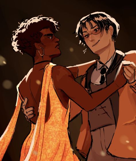 Mlm Couple, Peter Nureyev, Juno Steel, Couple Painting, Welcome To Night Vale, Audio Drama, Lgbt Art, Queer Art, Black Characters