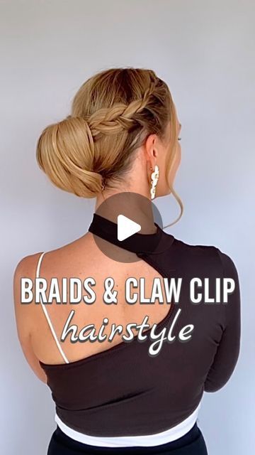 Claudia | Hairstyles on Instagram: "You can create so much volume 💯🔻 … with a claw clip!  ☀️The size of the claw clip creates the size of the volume.  You can use any claw clip.   ➡️ But the claw clips from @doouup are light as a feather. This claw clip holds your hair very well and therefore lasts all day👌. . . . #clawcliphairstyle #clawcliphack #updo #bunhairstyle #hairstylist #braids #braidideas" Peaceful Day, Clip In Ponytail, Clip Hairstyles, Light As A Feather, The Claw, Claw Clips, Claw Clip, Bun Hairstyles, Very Well