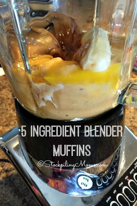 Ninja Blender Recipes, Blender Muffins, Vitamix Blender, Pampered Chef Recipes, Ninja Recipes, Vitamix Recipes, Blender Recipes, Think Food, 5 Ingredient