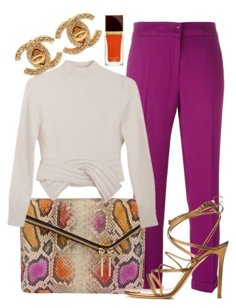 "Always Ready To Go" by perichaze ❤ liked on Polyvore featuring Etro, Henri Bendel, Maryam Nassir Zadeh, Gianvito Rossi, Chanel and Tom Ford Magenta Outfit Ideas, Magenta Outfit, Magenta Pants, Purse Fashion, Maryam Nassir Zadeh, Looks Street Style, Classy Casual, Henri Bendel, Looks Chic