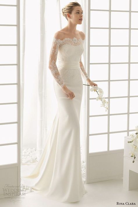 Minimalist wedding gown classy