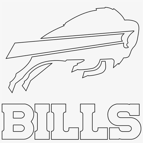 Buffalo Bills Coloring Pages, Buffalo Bills Stuff, Football Coloring Pages, Buffalo Bills Shirt, Buffalo Bills Logo, Bills Shirts, Logo Outline, Bills Logo, Buffalo Bills Football