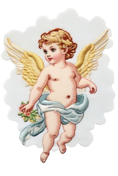 Cherub angel baby white background.  | free image by rawpixel.com Cherub Painting, Animal Representation, Cherub Baby, Cherub Angel, Doodle Cartoon, Baby Painting, Graphic Tshirt Design, Angel Baby, Baby Cartoon