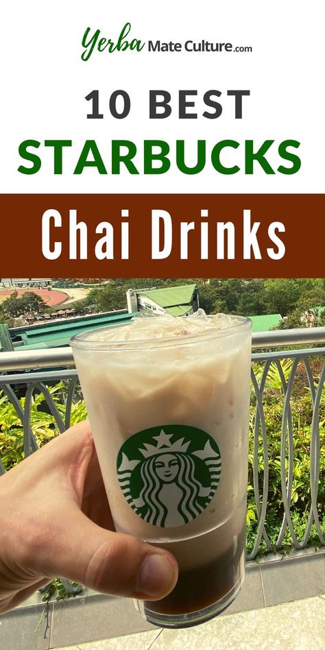 Here’s all that Starbucks chai fans need to know! How Starbucks chai drinks are made and what are the 10 best chai drinks to try. Starbucks Chai Drinks, Chai Tea Starbucks, Chai Drinks, Starbucks Chai, Bubble Tea Flavors, Iced Chai Tea, Drinks To Try, Making Iced Tea, Iced Chai