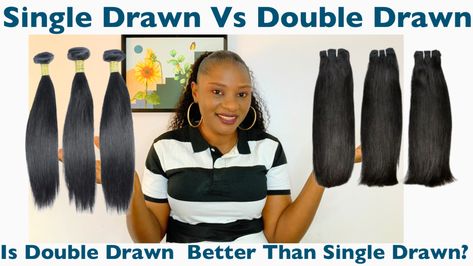 Let talk about the difference between single drawn and double drawn hairs Drawn Hair, Double Drawn Hair, Talk About, Wigs, Cd, Hair, Quick Saves