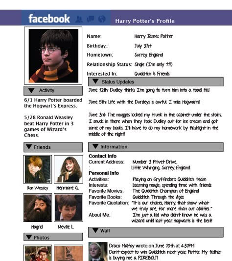 Character description using facebook template! Profile Description Ideas, Facebook Profile Ideas, Character Description Template, Student Profile Template, Facebook Profile Template, Biography Ideas, Facebook Page Template, Character Profile Template, Scholarship Thank You Letter