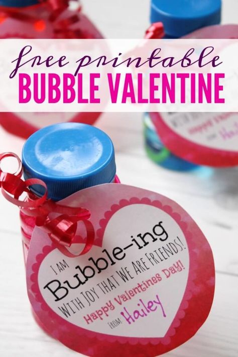 Bubble Valentine Valentines Day Gifts For Him Creative, Clever Valentines, Bubble Valentines, Diy Valentines Day Gifts For Him, Saint Valentin Diy, Valentines Bricolage, Friend Valentine Gifts, Valentines Printable, Hari Valentine