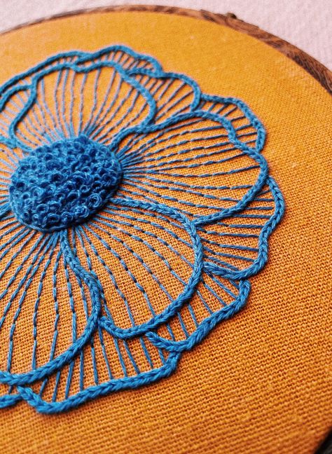 Blooming Flower Hand Embroidery Pattern / Digital PDF Download / Instant Download Easy Hand Embroidery Pattern Flower/ Beginner DIY Hoop Art Bordado Jacobean, Pdf Embroidery Pattern, Diy Broderie, Love Simple, Hand Embroidery Patterns Flowers, Hand Embroidery Videos, Embroidery Stitches Tutorial, Hand Embroidery Projects, Hand Embroidery Flowers