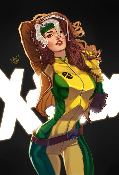 Rogue Xmen, Black Widow Winter Soldier, Marvel Rogue, Xmen Art, Rogue Gambit, Marvel Champions, Marvel Series, X Man, Marvel X