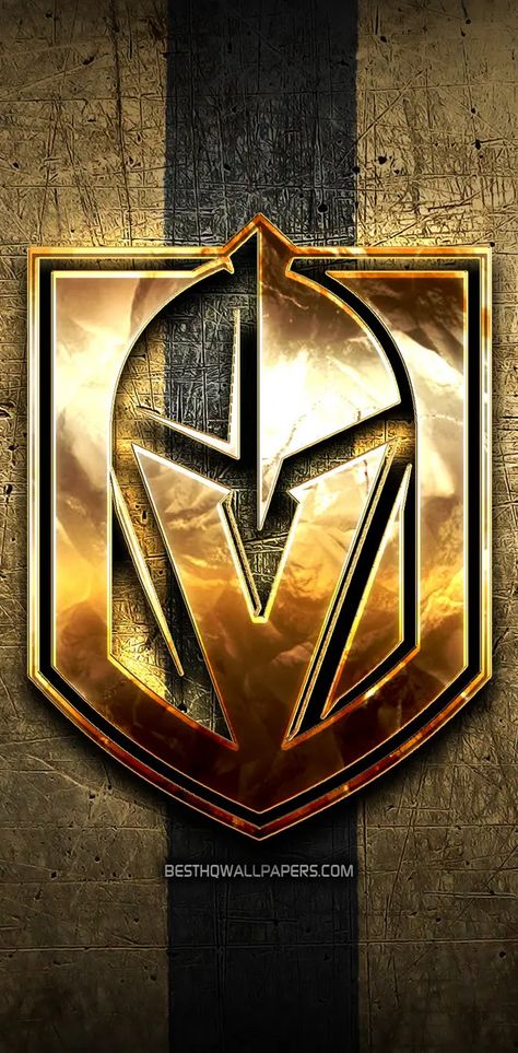 Vegas Golden Knights Wallpaper, Knights Wallpaper, Vegas Golden Knights Logo, Golden Knights Hockey, Jack Eichel, Nhl Wallpaper, Golden Night, American Werewolf In London, Hockey Logos